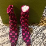 Gucci Technical GG Jersey Tom Knit Ankle Boots Size 38.5 Photo 3