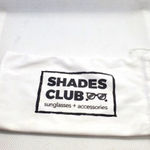 Shades Club White & Black Sunglasses Dust Bag Black Photo 0