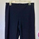 Woman’s black sparkly stretchy bootcut dress pants Size 30 Photo 0