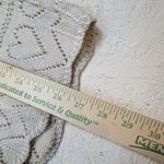 Crochet Knit Short Sleeve Cardigan – Women's M Cream V Photo 2