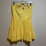 Oh Polly  Sabela Halter Neck Cut Out Flare Mini Dress Yellow Photo 2