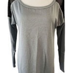 Zella Z By  Long Sleeve‎ Athletic Top
Mesh Striped Gray Black Small Photo 0