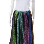 DELFI Collective Womens Multicolored Colorblock Snake Clara RARE Skirt Size XS Blue Photo 3