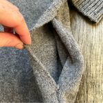 Vince Cashmere Alpaca Wool Long Sweater V-Neck Dress Charcoal Grey Extra Small Photo 6