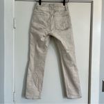 Good American  Good Straight women’s 25 white metallic snake skin jeans FLAWS Photo 6