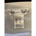 Streetwear Society  Shirt Womens Medium White Rainbow Stripe Crop Top Colorful Photo 4
