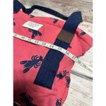 Sloane Ranger Canvas Zipper Tote Bag Lobster Travel Pink Navy Blue Vacay Coastal Photo 6