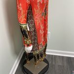 Farm Rio  Long Sleeve Sheer Button Blouse with Side Slits Photo 3