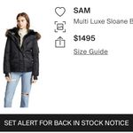 SAM. Multi Luxe‎ Sloan Fur lined down bomber jacket Green Photo 8