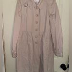Anthropologie Elevenses for Blush Pink Belted Trench Coat Size 6 EUC Photo 5