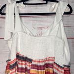 Women’s Striped Bottom Tie Shoulder Dress | 0XL Size 0X Photo 4