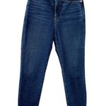 Madewell Women's The Momjean High Rise Tapered Leg Jeans Size 27 Dark Wash Denim Photo 2