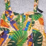 House of Harlow 1960 Linen Blend Toucan Tropical Mini Dress NWT Women's Size XL Tan Photo 2
