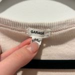 Garage V-Neck Crop Top  Ribbed Photo 1