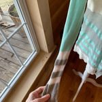 No Boundaries  gray striped open cardigan size medium (7-9)‎ Photo 2