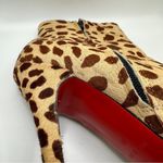 Christian Louboutin  Miss Clichy Leopard Print Platform Ankle‎ Booties Sz 10 Photo 12
