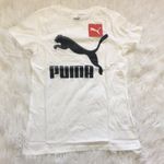 Puma women’s white cotton Classics short sleeve Logo Tee size Small Photo 2