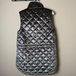 Athleta  Whisper Metallic Velvet Vest Womens XS Extra Small Quilted Winter Shirt Photo 2