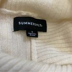 Summersalt  The Luxe Cashmere Wool Funnel Neck Sweater White Sand Photo 6