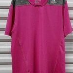 Adidas Tech Fit Climalite Athletic Top Womens Medium Pink Activewear Photo 0