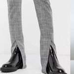 Pull & Bear Check Pants with Split in Front Size S Photo 2