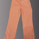 Ralph Lauren  Golf orange and white gingham check women's cropped pants Photo 0