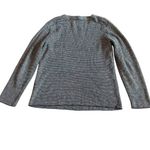 COS  Navy White Pullover Sweater 100% Cotton Crew Neck Stretch Size Small Women's Photo 6