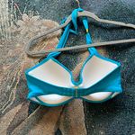 Victoria's Secret Victoria’s Secret Blue Halter Bikini Top 34D Padded Swimwear Resort Beachwear Photo 4