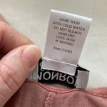 Monroe & Main blouse short sleeves peacock feathers print shark bite size large Photo 6