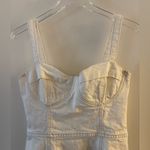 Reformation  Jeans Nikki Bustier Denim Mini Dress Size 8 Photo 3