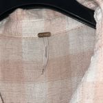 Free People  hey there sunrise plaid button down shirt size medium Photo 3