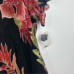 American Vintage Vintage Y2K 90s Black Floral Rose Dress Size Medium Fairycore Whimsical Goth Photo 3