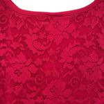 Torrid Keyhole Lace Babydoll Tank Top Flowy in Cherries Jubilee Photo 8