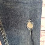 KANCAN RUSSELL MID RISE BOYFRIEND DISTRESSED RAW ANKLE JEANS 9/28 Blue Photo 6