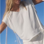 Aerie  summer breeze notch neck t shirt medium Photo 0