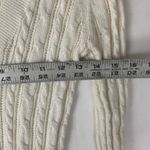 American Eagle Outfitters size medium y2k V-Neck Sweater long cream cable knit p Photo 5