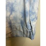 Nautical Tie-dye Crewneck Womens Large Sweatshirt Blue White Cotton Blend Photo 2