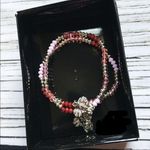 MERMAIDMERCHANT Multicolored Beaded Elephant Charm Stretch Bracelet set Silver Photo 0