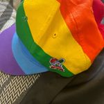 PRIDE Vibrant Rainbow Baseball Hat with Embroidered Logo Photo 2