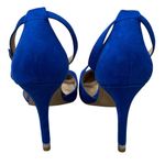 Kelly & Katie  Heels Blue Suede Ankle Strap Sevama 7 M 4" Photo 4