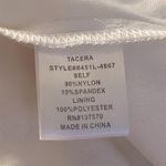 Tacera  Cream/Ivory Elegant Lace Overlay Dress Keyhole‎ Front NWT Size XL Photo 9