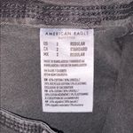 American Eagle Classic Bootcut Gray Drawstring Canvas Cargo Pants 2 Photo 9