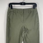 Dress Barn Womens Straight Leg Chino Pants Size 8 Green Casual Office wear Photo 1