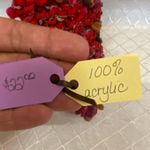 100% Acrylic Homemade Long Scarf Multicolor Multiple Photo 4