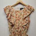 MINKPINK Zahari Mini Floral Dress Size Small A-Line Fit-n-Flare Sundress Ruffles Photo 4