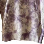 Hudson Jeans Live-In Tie Dye Cotton Hoodie in “soft lilac fatigue.” SZ XS Photo 9