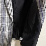 Nine West Blazer XS Plaid Career Business Casual One Button Jacket Photo 6