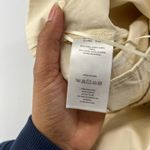 Anthropologie Mare Mare x  Chino Pant Women L Light Sand Curved Hem Pleated Front Photo 8