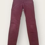 Abercrombie & Fitch Size 0 Regular Maroon Burgundy Red Skinny Jeans Y2K Photo 0