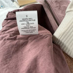 On The Road  Mauve Pink Faux Suede‎ Lace Up Zip Front Bomber Jacket Photo 12